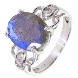 Ring 58-09 Sterling Silver Labradorite