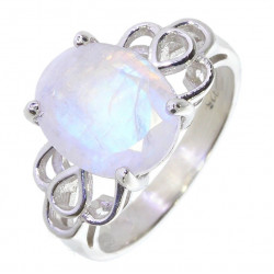 Ring 58-09 Sterling Silver Moonstone