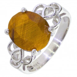 Ring 58-09 Sterling Silver Tiger's Eye