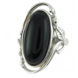 Ring 62-01 Sterling Silver Black Onyx