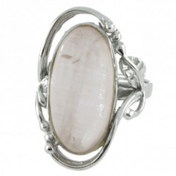 Ring 62-01 Sterling Silver Rose Quartz