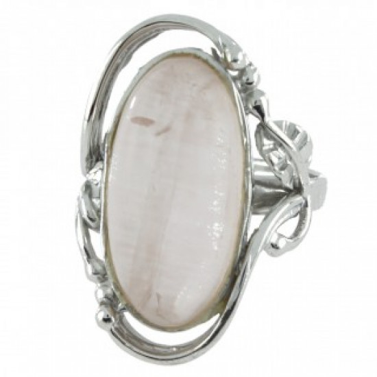 Ring 62-01 Sterling Silver Rose Quartz