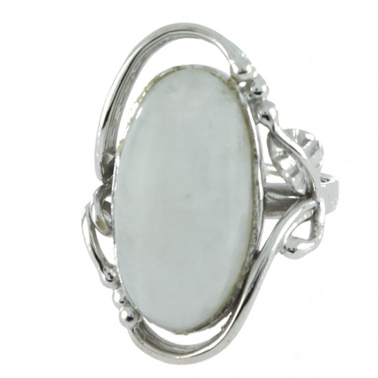 Ring 62-01 Sterling Silver Moonstone Ring 62-01 Sterling Silver Moonstone