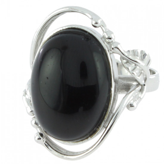 Ring 62-02 Sterling Silver Black Onyx