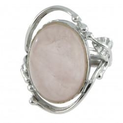 Ring 62-02 Sterling Silver Rose Quartz