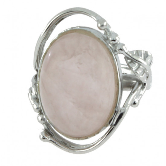 Ring 62-02 Sterling Silver Rose Quartz