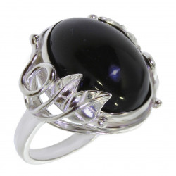 Ring 62-03 Sterling Silver Black Onyx