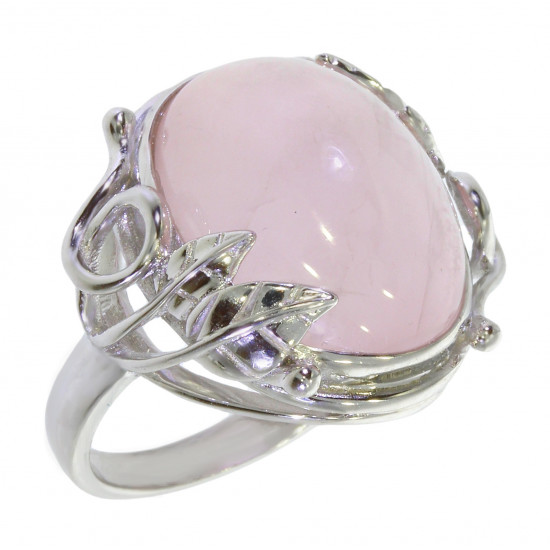 Ring 62-03 Sterling Silver Rose Quartz