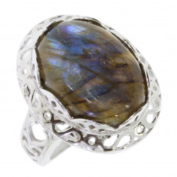 Ring 62-04 Sterling Silver Labradorite