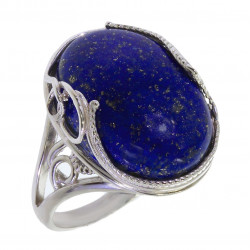 Ring 66-01 Sterling Silver Lapis Lazuli