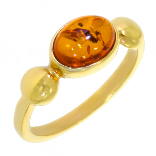 Ring 26-04 Amber Vermeil