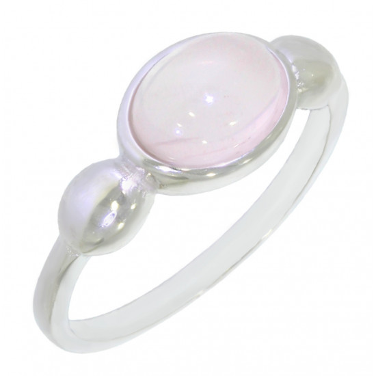 Ring 26-04 Rose Quartz Sterling Silver