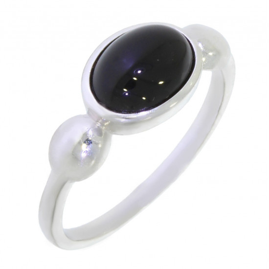 Ring 26-04 Black Onyx Sterling Silver
