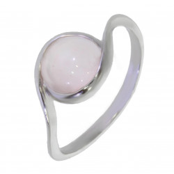 Ring 22-08 Rose Quartz Sterling Silver