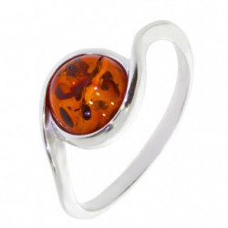 Ring 22-08 Amber Sterling Silver
