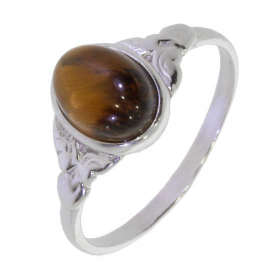 Ring 22-03 Tiger's Eye Sterling Silver