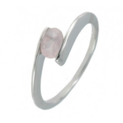 Ring 18-05 Rose Quartz Sterling Silver