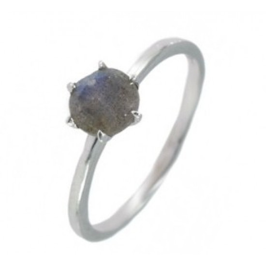 Bague 18-06 labradorite argent