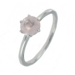 Ring 18-06 Rose Quartz Sterling Silver