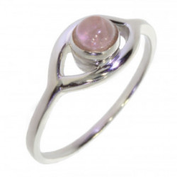 Ring 18-02 Rose Quartz Sterling Silver