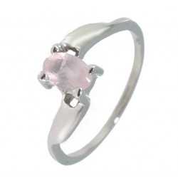 Ring 18-04 Rose Quartz Sterling