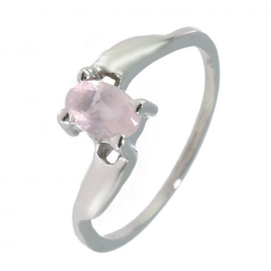 Ring 18-04 Rose Quartz Sterling