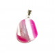 pink agate pendant