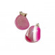 pink agate pendant