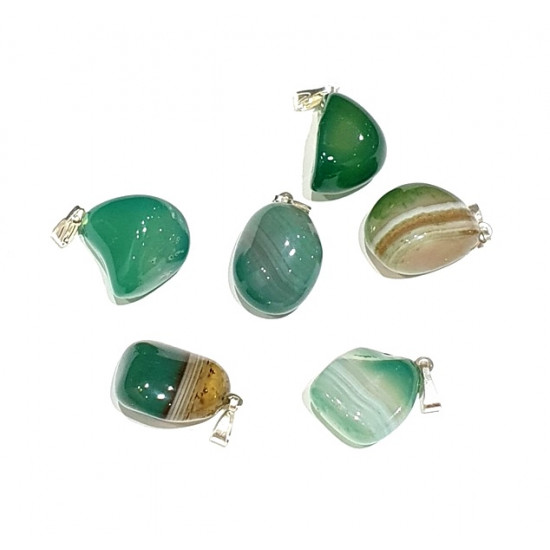 green agate pendant