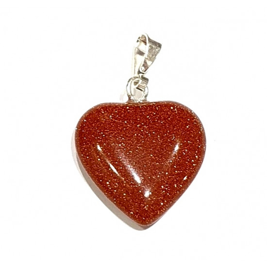 sunstone heart pendant