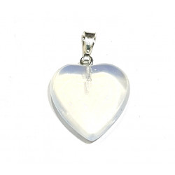 opaline heart pendant