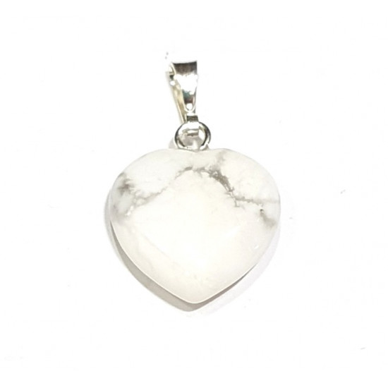 magnesite heart pendant