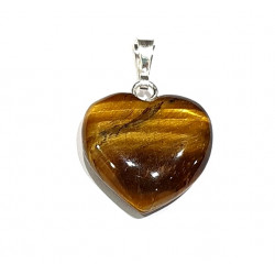 pendentif coeur oeil de tigre