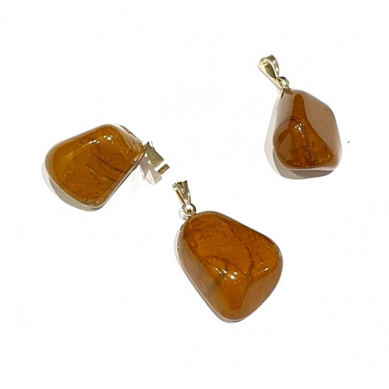 pendentif jaspe jaune