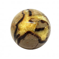 yellow septarian sphere