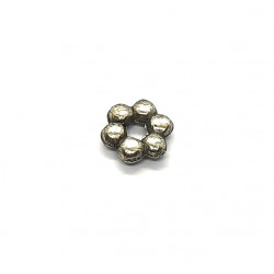 silver spacer flower bead