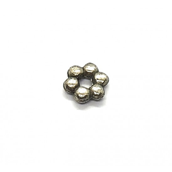silver spacer flower bead