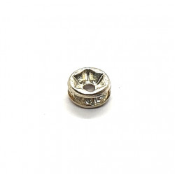 silver rhinestone spacer bead