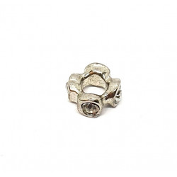 silver rhinestone spacer bead