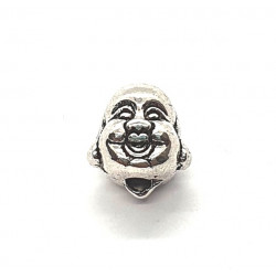 bead silver smiling Buddha