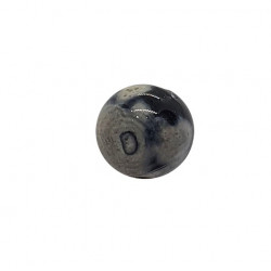 Bead Black & White Agate 8mm