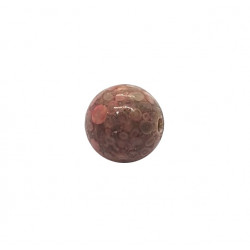 bead pink peanut wood 8mm