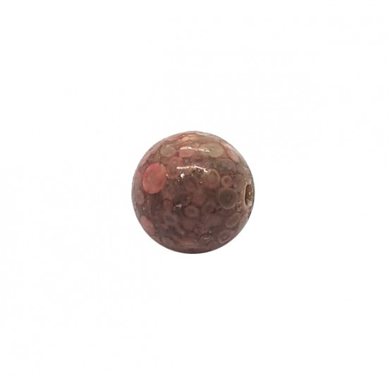 bead pink peanut wood 8mm