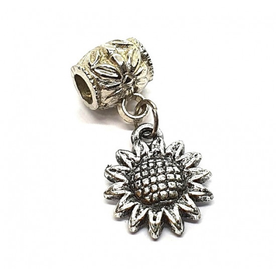 bead charm sunflower