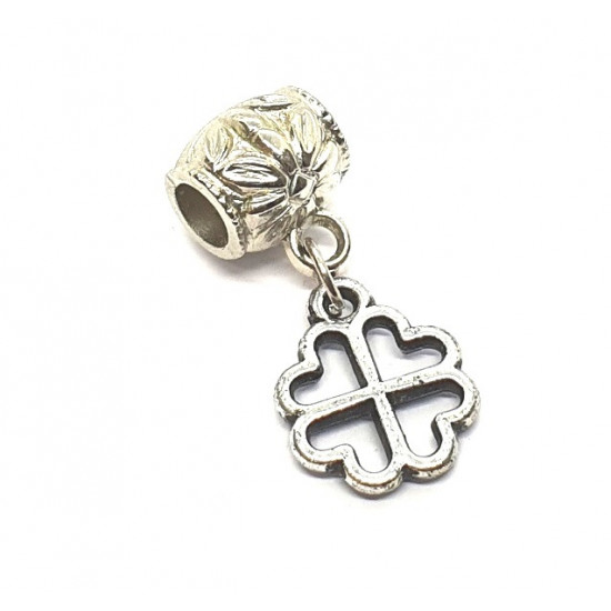 bead charm clover bead charm clover