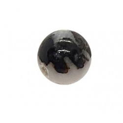 Zebra marble bead 10mm