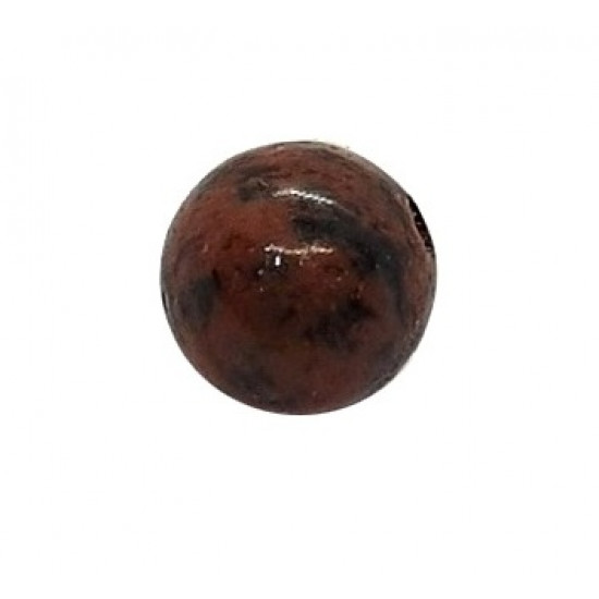 Mahogany obsidian bead 10mm