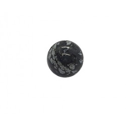 perle obsidienne neige 8mm