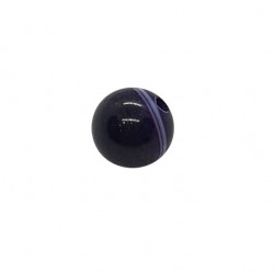 perle agate violette 8mm