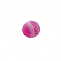 perle agate rose 8mm